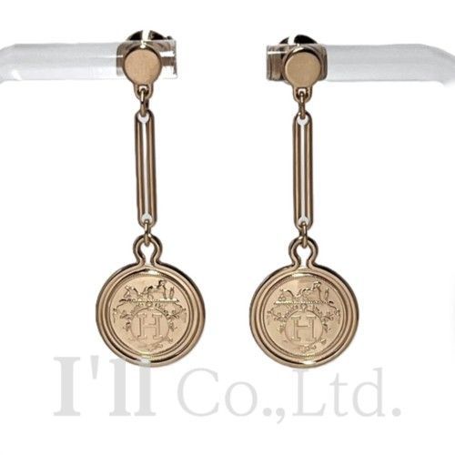 エルメス Hロゴ ピアス(両耳用) エルメス Hロゴ ピアス(両耳用) ピアス 《Hエキップ》 | Hermès