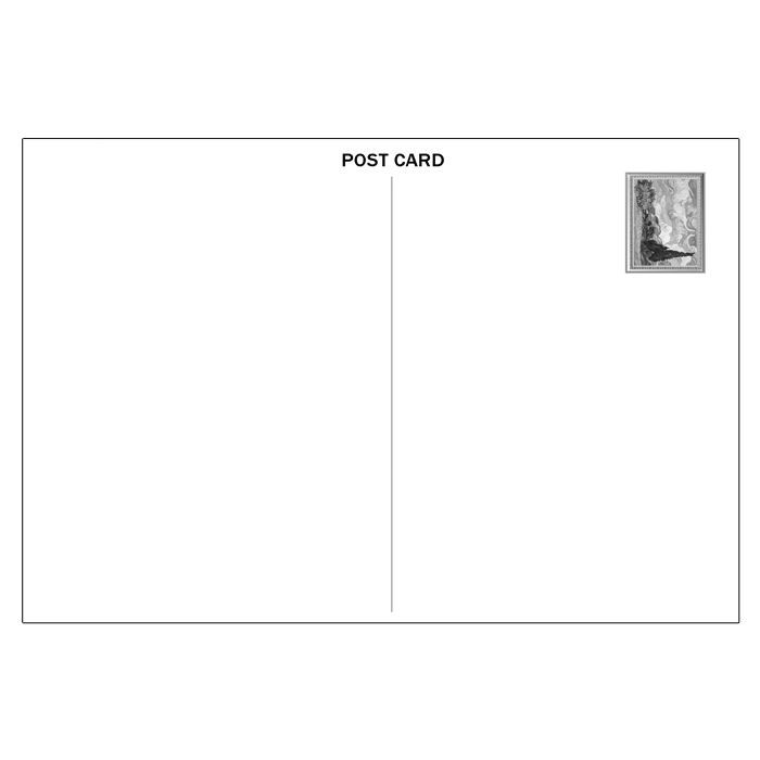 ポストカード『糸杉のある麦畑』 ゴッホ-1