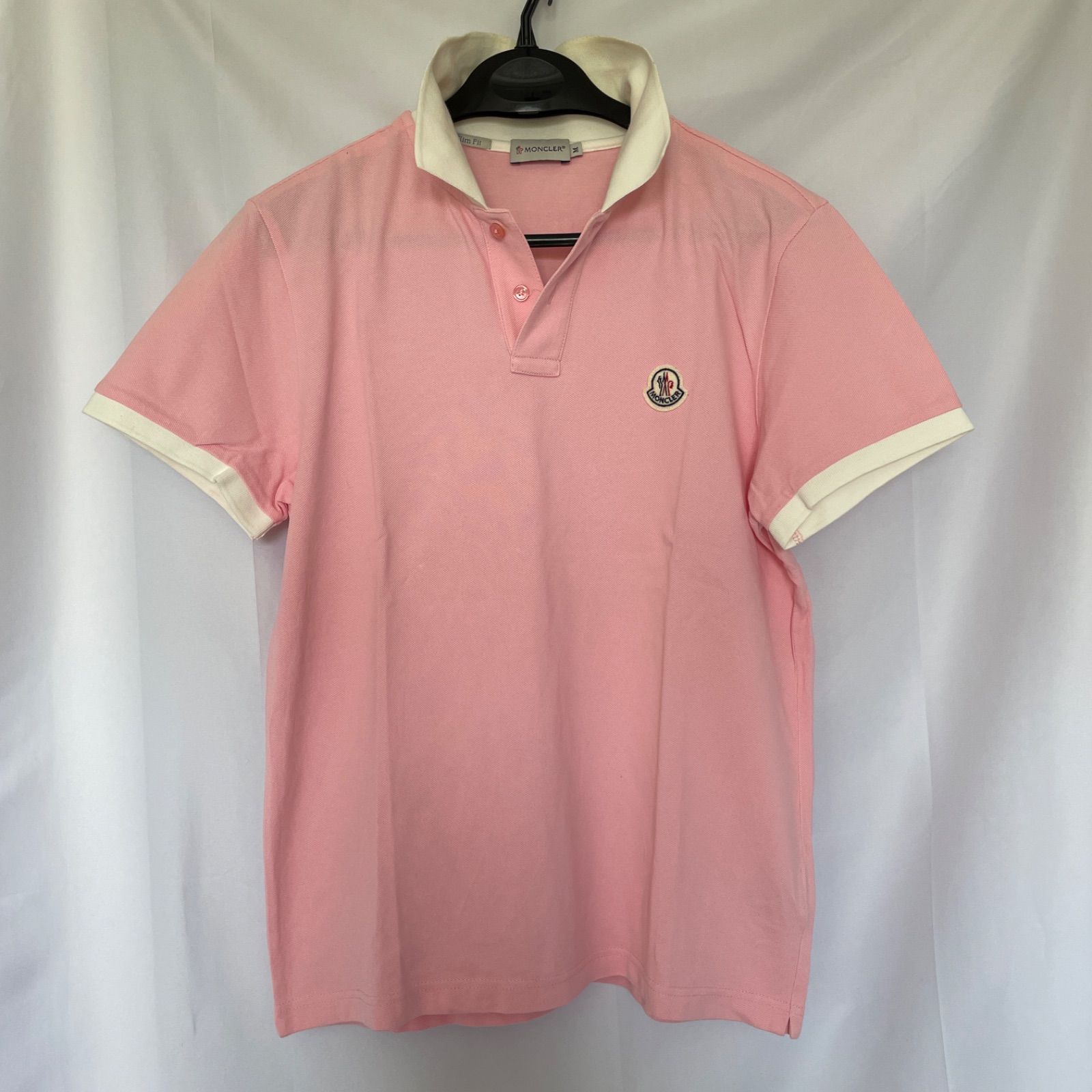MONCLER ピンクゴルフ ポロシャツ 楽天市場】MONCLER モンクレール Logo Zip up Polo Shirts