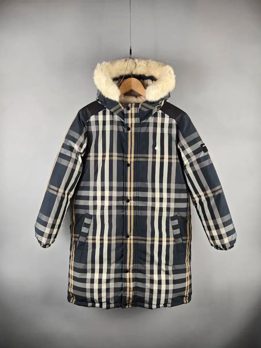 【雷市場（ポンジャン）商品韓国直送】 BEAN POLE(ビーンポール) キッズ 160 エッセンシャル チェック ロング ダック ダウン ブルゾン