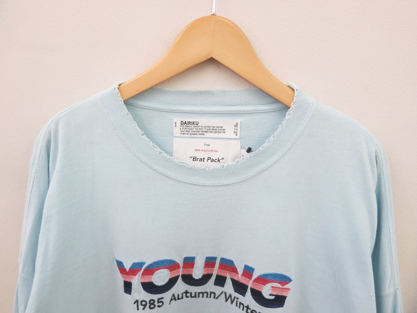DAIRIKU 21AW ロンT Embroidery Tee YOUNG