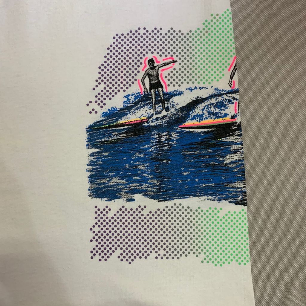 専用　ヴィンテージフロッキープリントTシャツ70s ac4c9a84955975623c8e2fe72d55d1