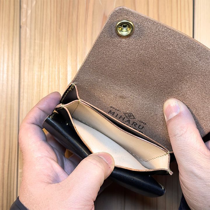 はさし【hasasi】様専用 ミドルトラッカーウォレット 丘染め（茶芯