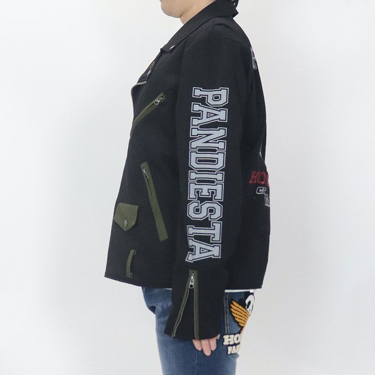 PANDIESTA×HONDAコラボ 刺繍ライダースジャケット】 パンディ PANDIESTA×HONDAコラボ 刺繍ライダースジャケット】 パンディ