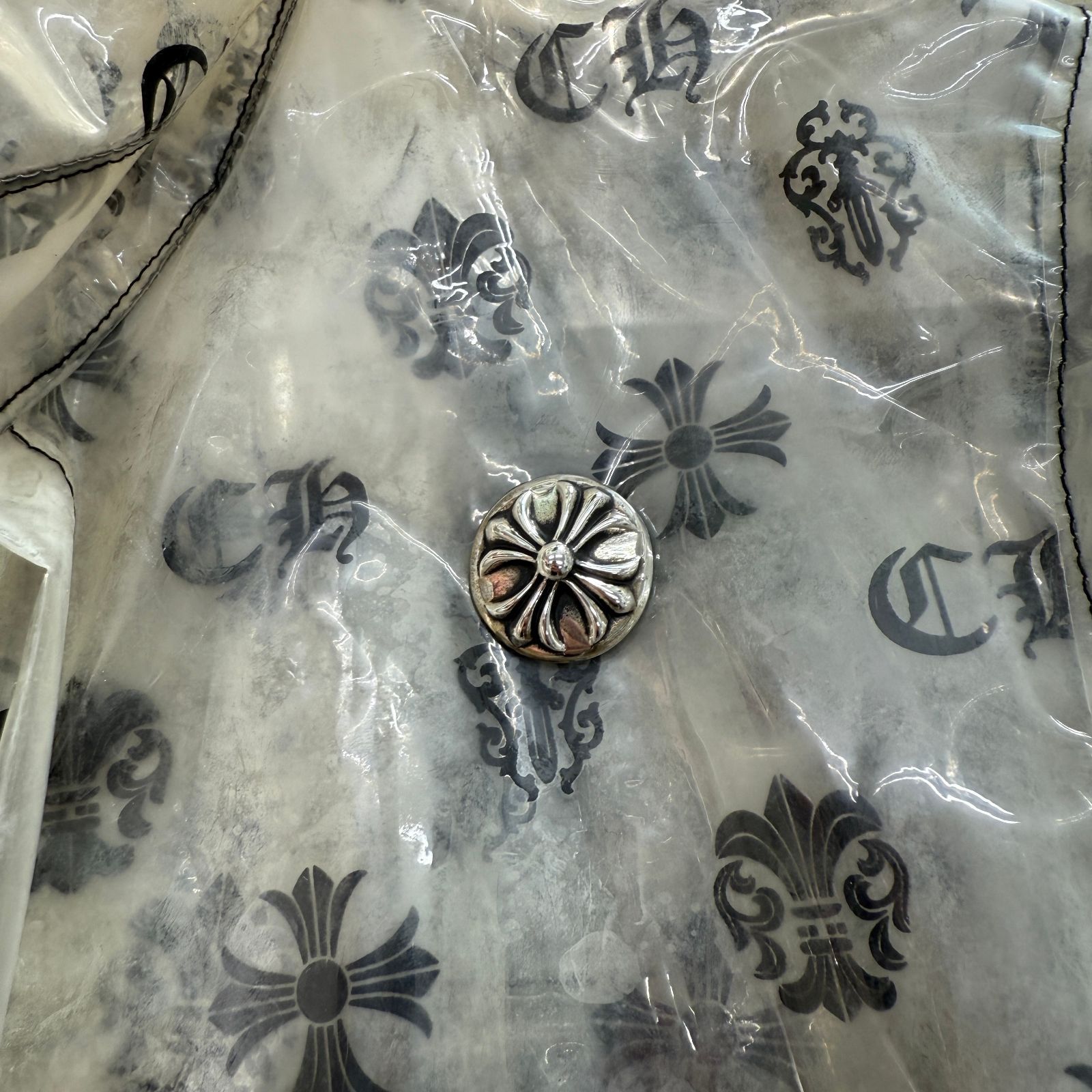 ♥ クロムハーツ PVC RAINCOAT HAT 純正シルバーボタン NICORILABO_COM