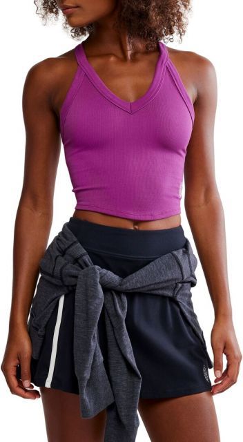 【送料無料】 フリーピープル レディース ジャケット・ブルゾン アウター FP Movement Women's All Clear V Neck Striped Cami Deep Mulberry