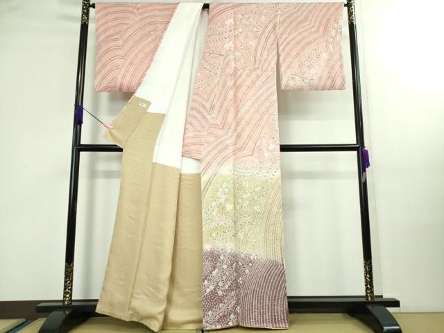 平和屋本店□極上 訪問着 総絞り 暈し染め 逸品 DZAA9966kh5 - メルカリ