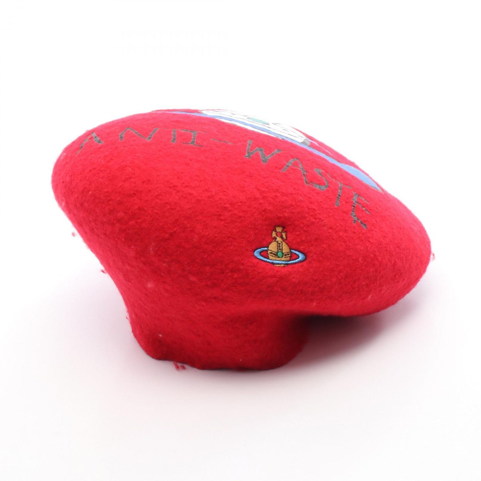 ヴィヴィアンウエストウッド Vivienne Westwood ANTI WASTE BERET S8102001EK0048009 レッド ウール ベレー帽 レディース
