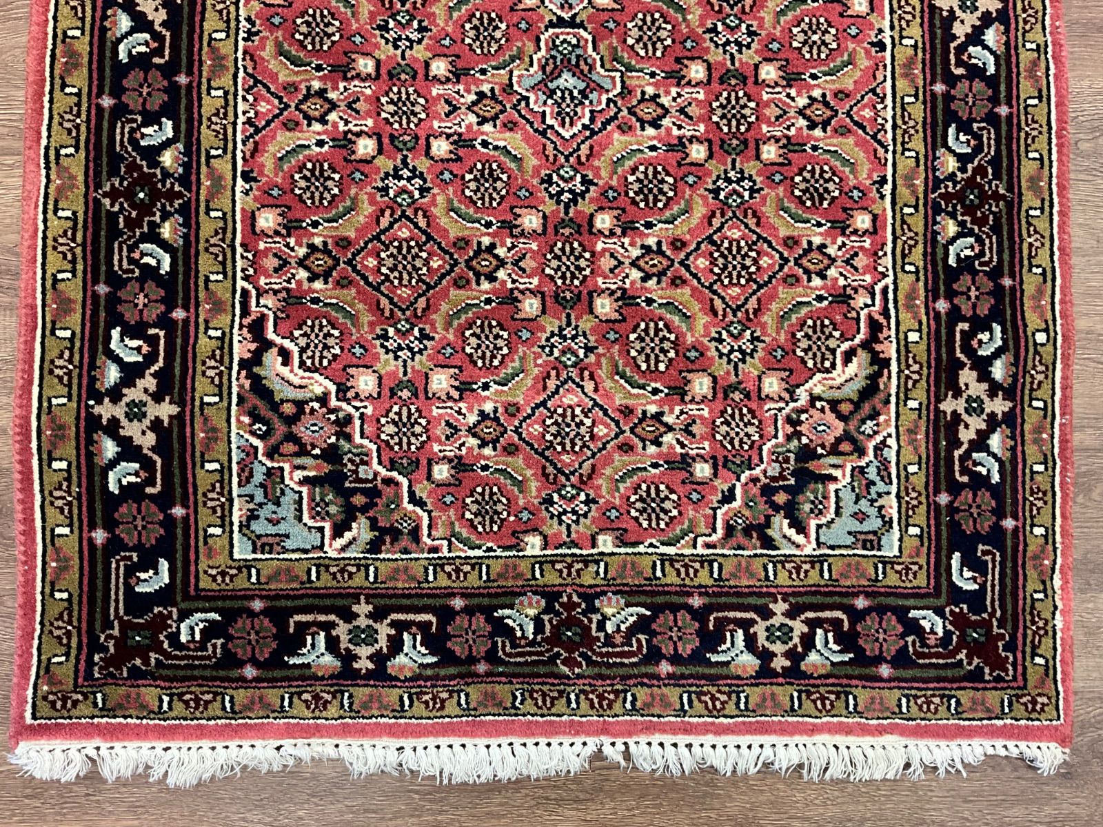 ヴィンテージラグ インド絨毯 161cm×89cm 手織り絨毯