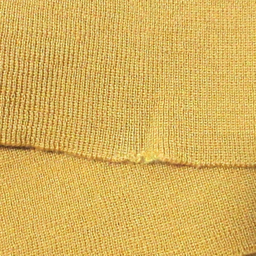 美品 GUCCI グッチ ウール100％ フリルハーフスリーブ ウェブライン  