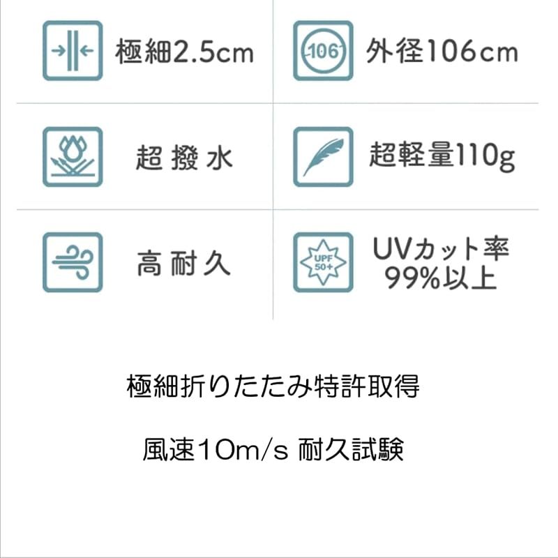 ポータブル傘 NAVY