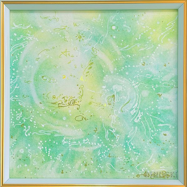 抽象画パステルアート 蟹座