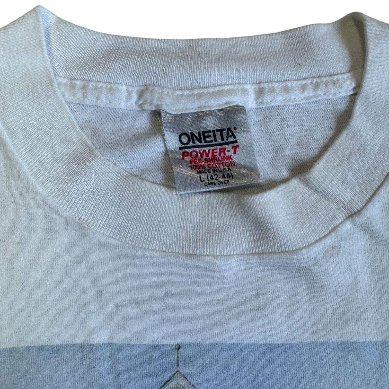 90s GrantWood AmericanGothic Tシャツ Lサイズ アート プリント