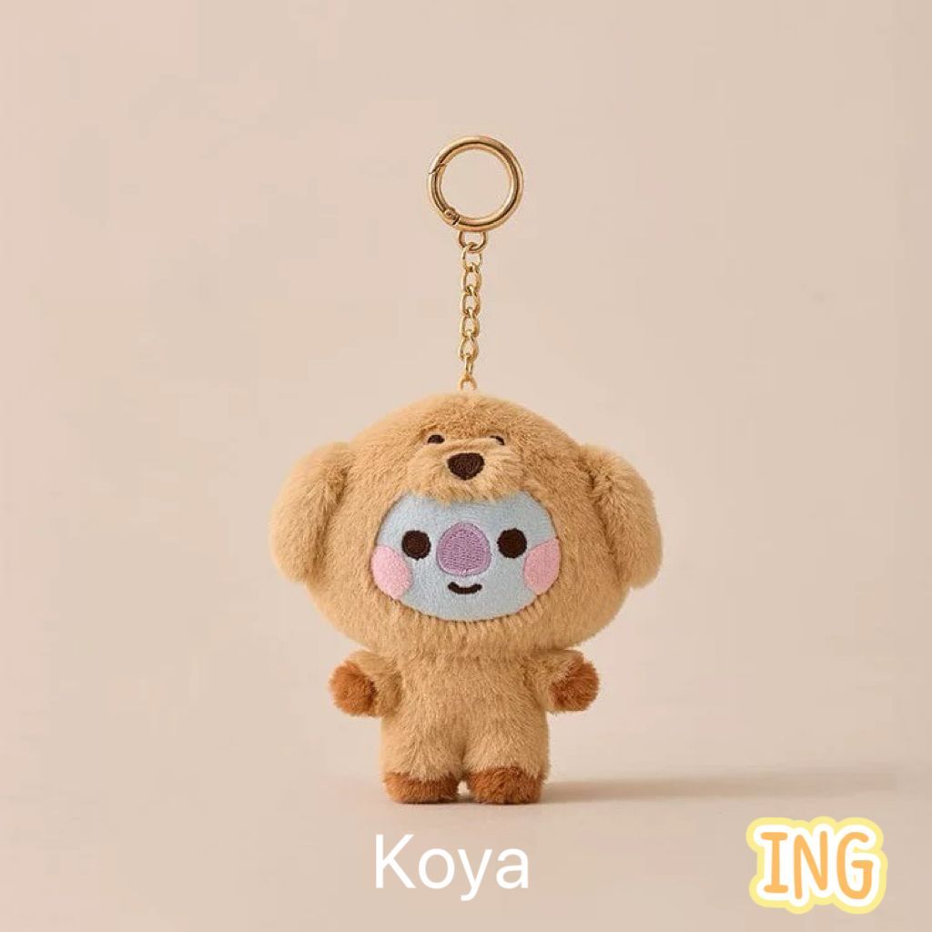 BTS BT21 ベビー ぬいぐるみキーリング FLUFFY TATA BT21 TATA ベビー ぬいぐるみ キーリング FLUFFY BTS テテ V
