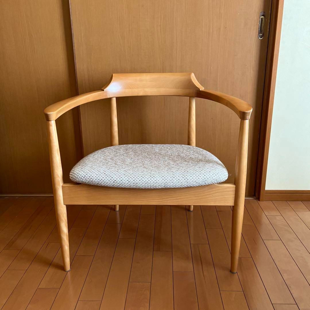 木製アームチェア ナチュラルウッド ナチュラルウッド アームチェア - メルカリ