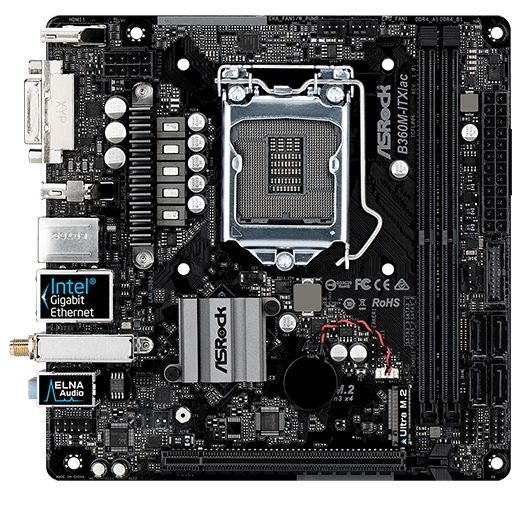 ASRock B360M-ITX/ac DDR4 2666 MHz LGA1151 Mini ITX
