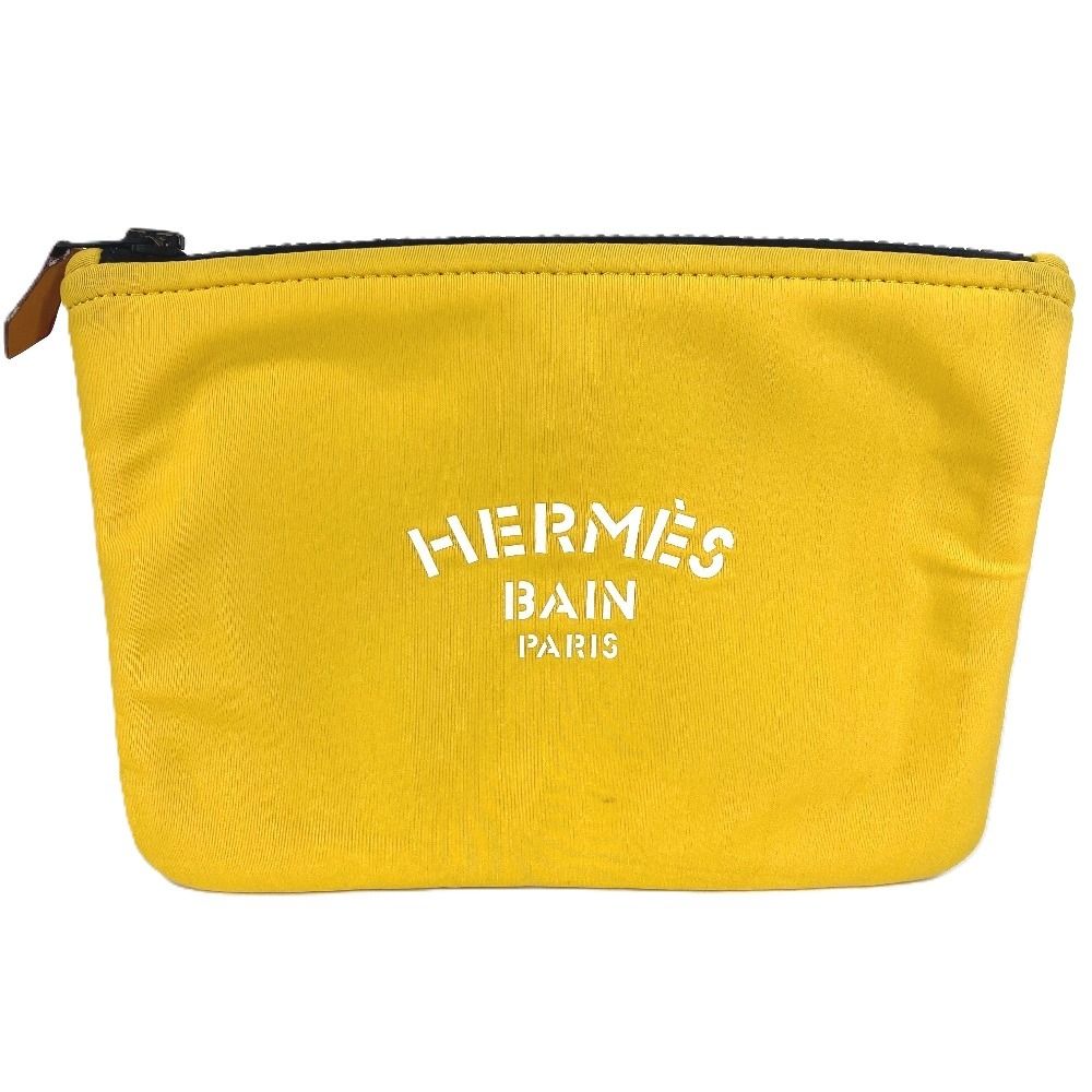HERMES エルメス ポーチ ネオバン PM ポリアミド イエロー