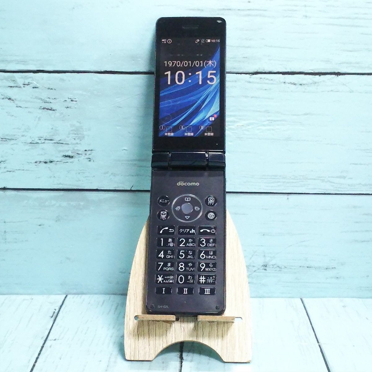 docomo SH-02L AQUOS SHARP ケータイ ブラック 本体 白ロム SIMロック解除済み SIMフリー 574576