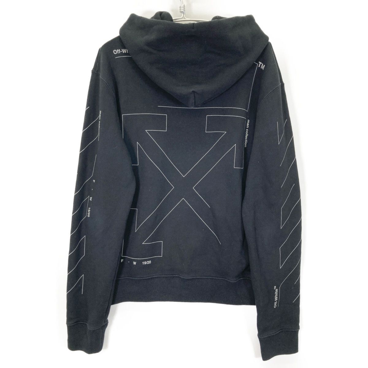 【関税込み】Off-White ブラック Fresco フーディ OFF-WHITE オフホワイト ブラック UNFINISHED SLIM フーディ M - メルカリ