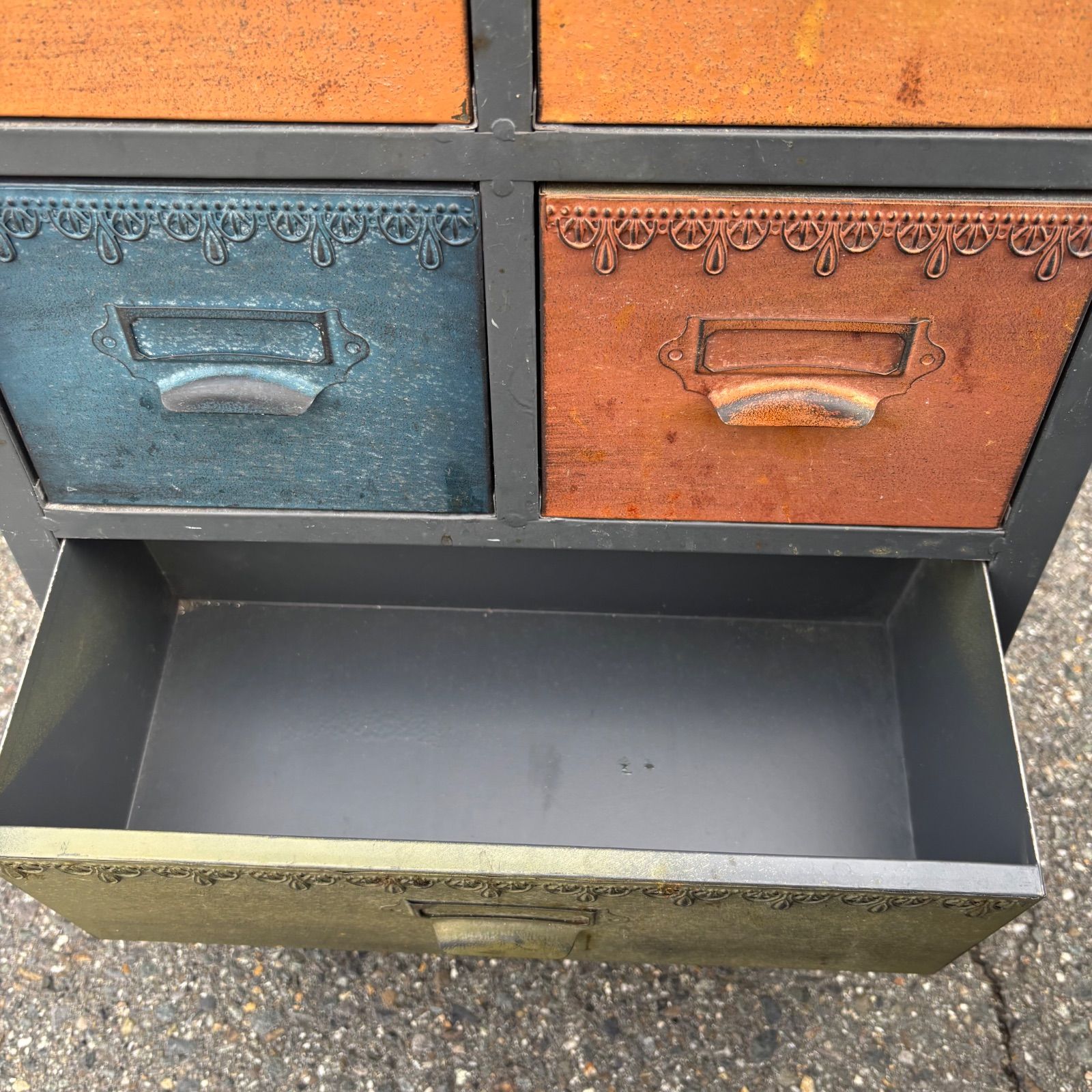 木目天板 リビング収納