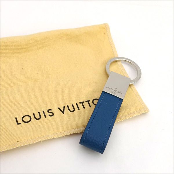 LOUIS VUITTON | ルイヴィトン ◆ポルトクレ ドラゴンヌ キーホルダー トリヨンレザー ブルー M67137 KEY|キー|鍵 ブランド