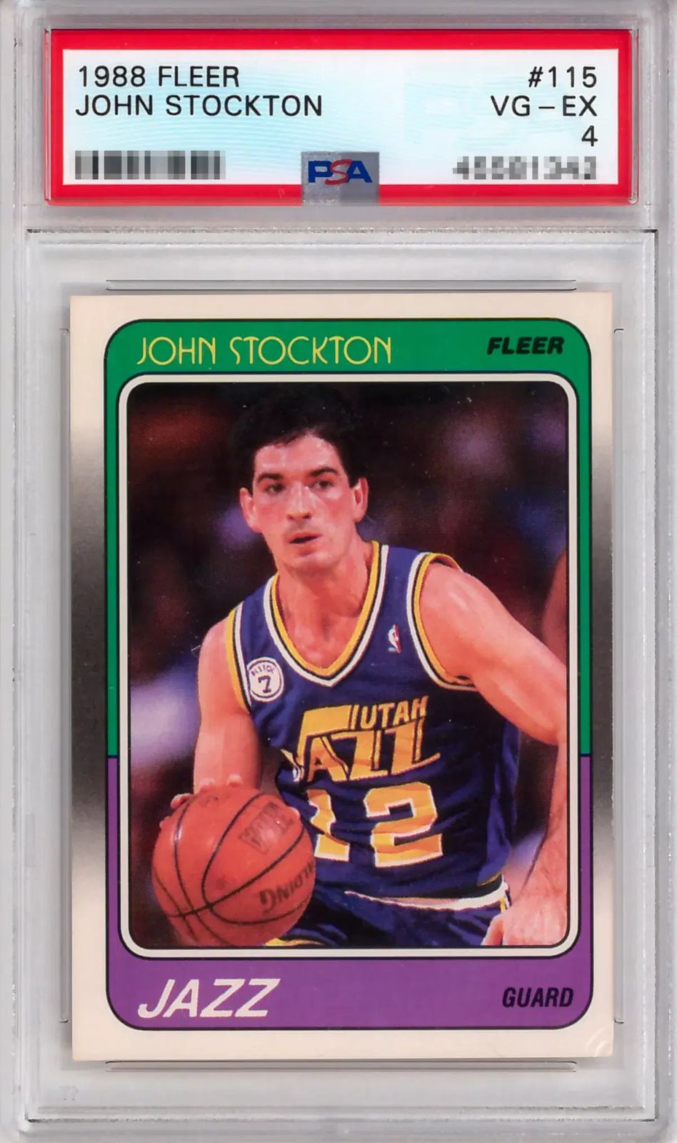 【雷市場（ポンジャン）商品韓国直送】 1988 FLEER ゾーン ストックトン ルーキーカード PSA4
