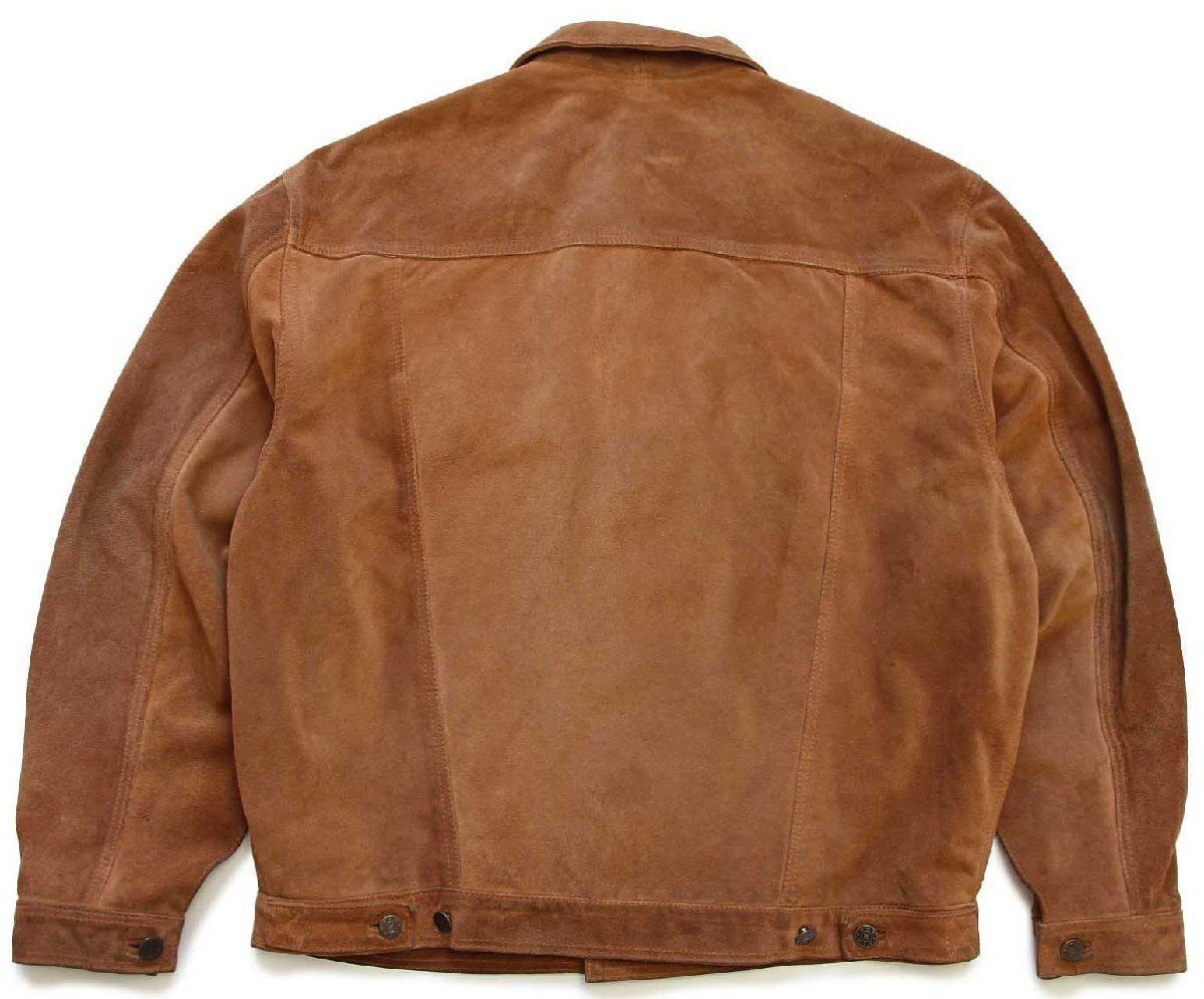 イタリア製ユーロ古着【レザージャケット】スエード 革ジャン メンズ3XL イタリア製ユーロ古着【レザージャケット】スエード 革ジャン