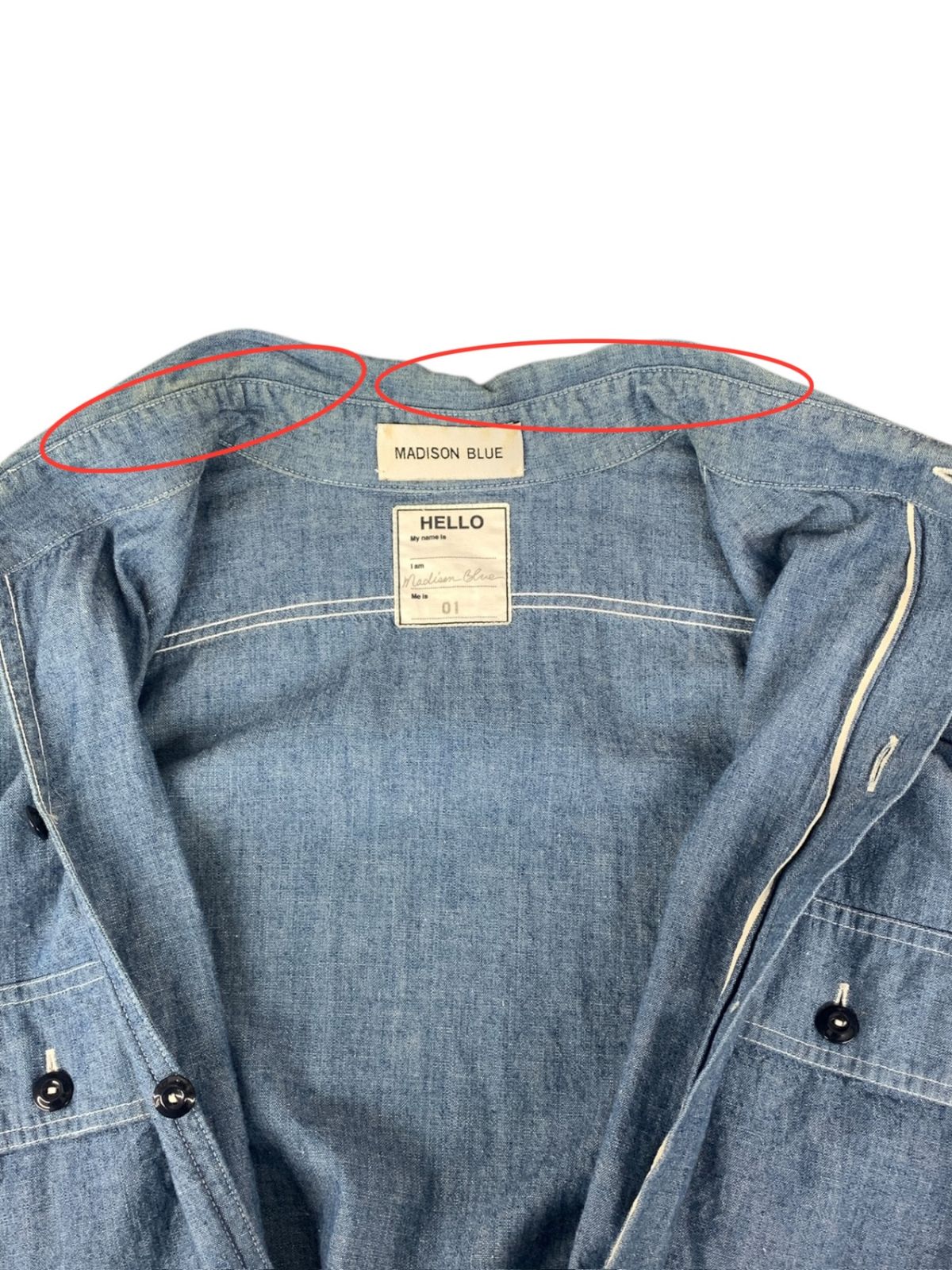 MADISONBLUE (マディソンブルー) ハンプトン シャンブレーシャツ