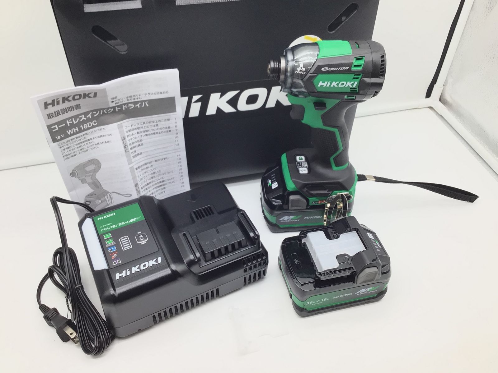 【領収書発行可】HiKOKI/ハイコーキ 18V充電式インパクトドライバー/アグレッシブグリーン/BSL36A18X版 WH18DC(2XPZ) [ITOVYJR748NK][エコツール笠寺店]