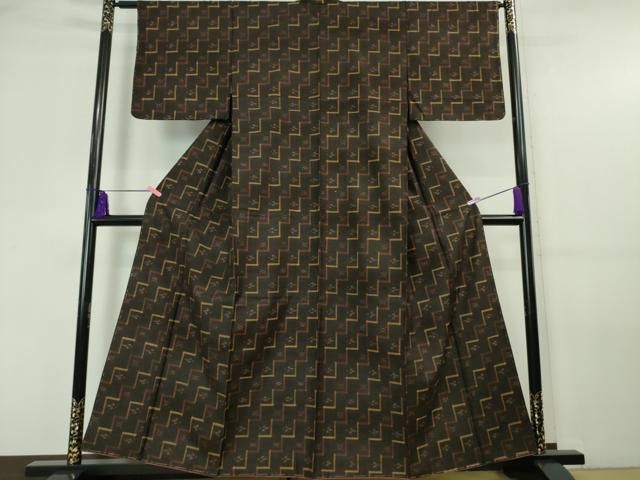 平和屋本店■極上　国指定重要無形文化財　本場久米島紬　手織　逸品　未使用　DZAA5971kh5 平和屋本店□極上 国指定重要無形文化財 本場久米島紬 手織 逸品 未