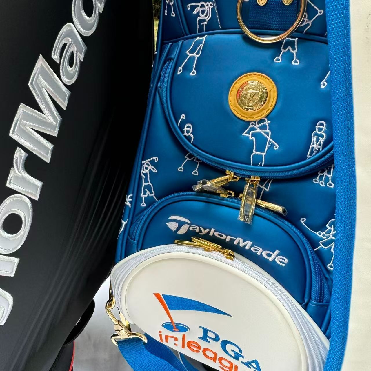 TaylorMade テーラーメイド キャディバッグ ホワイト/ブルー/レッド TaylorMade テーラーメイド キャディバッグ ホワイト/ブルー/レッド