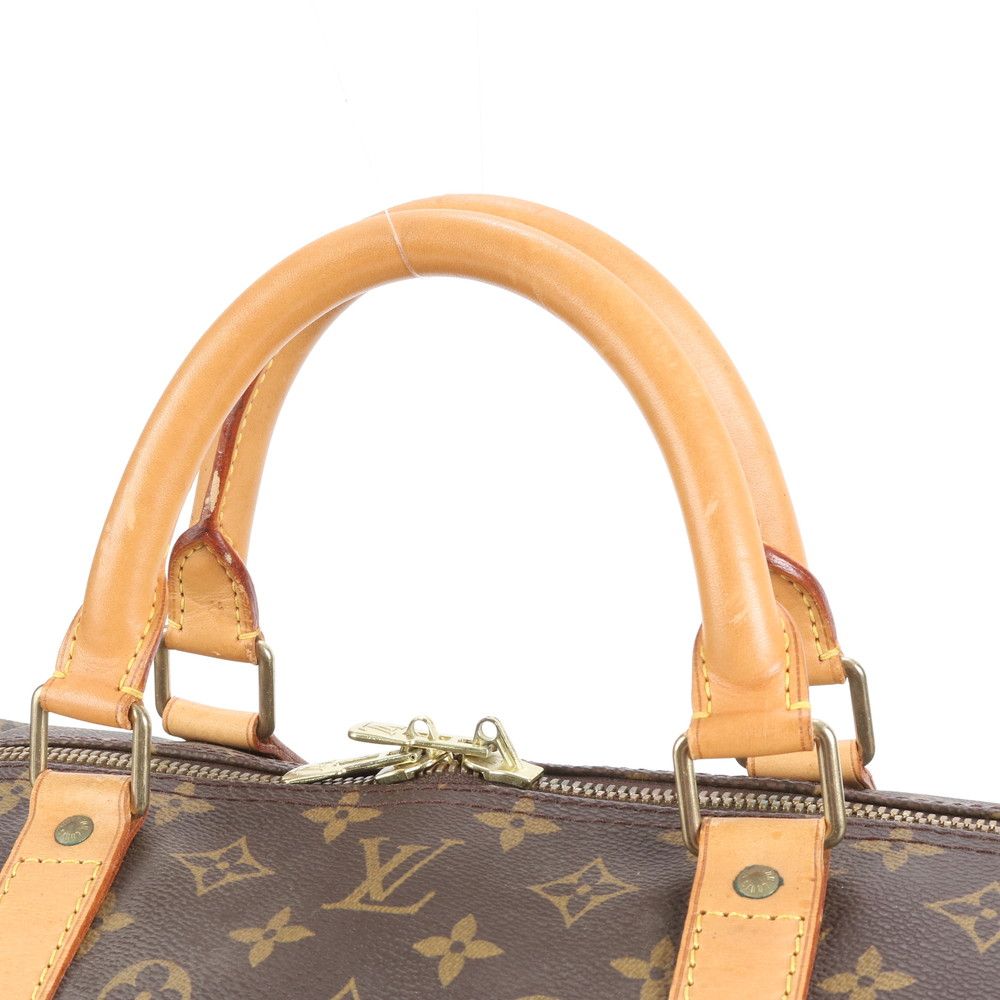 ルイヴィトン モノグラム キーポル 60 M41422 レザー ボストン バッグ 出張 旅行 トラベル A4 メンズ EUE CS38-6