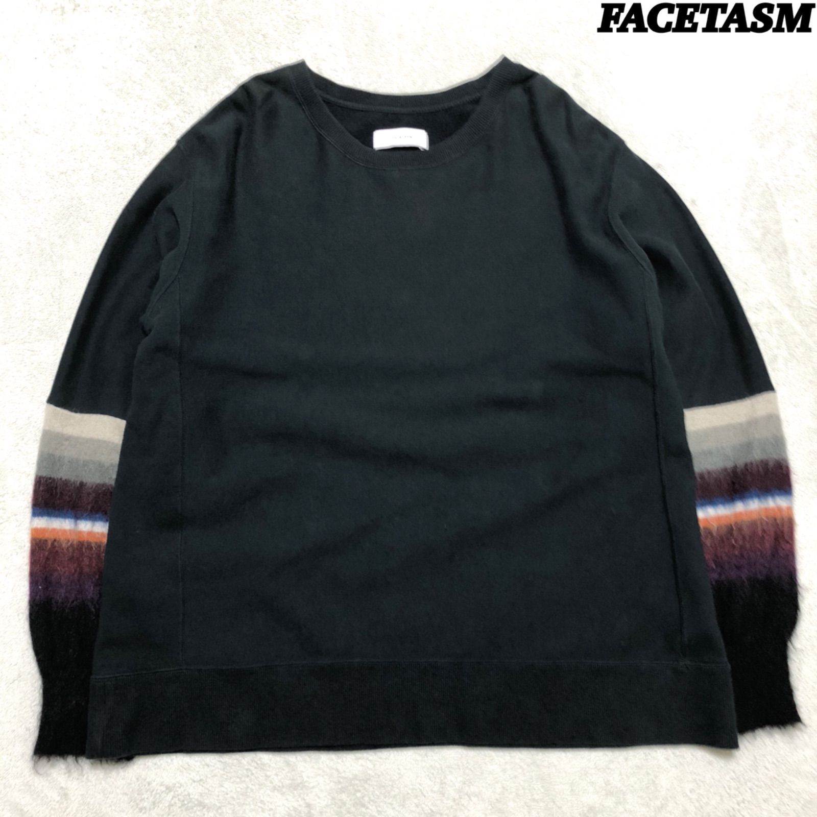 FACETASM スウェット トレーナー 切り替え モヘヤ モヘア ニット 00 
