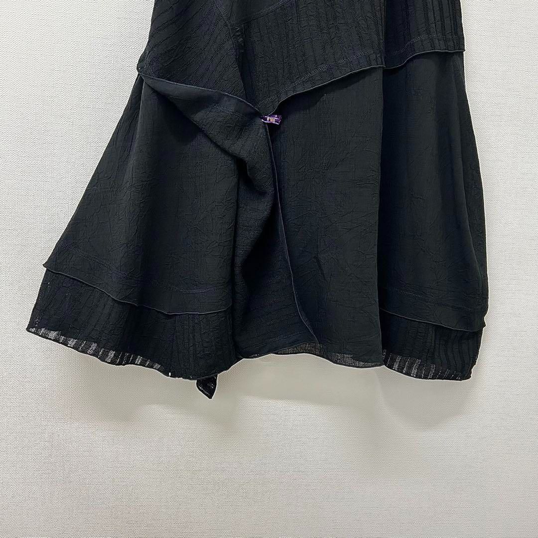 美品】E-clat エイココンドウ EIKO KONDO フレアスカート ブラック