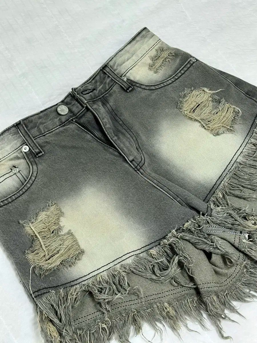 ボヘミアン ソウル ダメージ ウォッシュ ショートパンツ グレー 23ver M