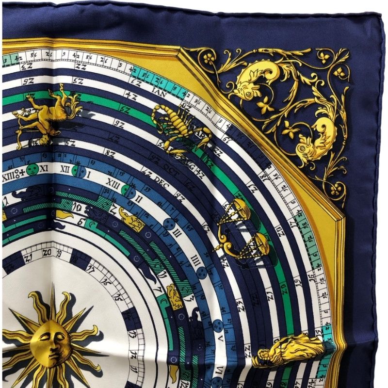 エルメス HERMES プチカレ40 スカーフ DIES ET HORE 占星術 エルメス HERMES プチカレ40 スカーフ DIES ET HORE 占星術