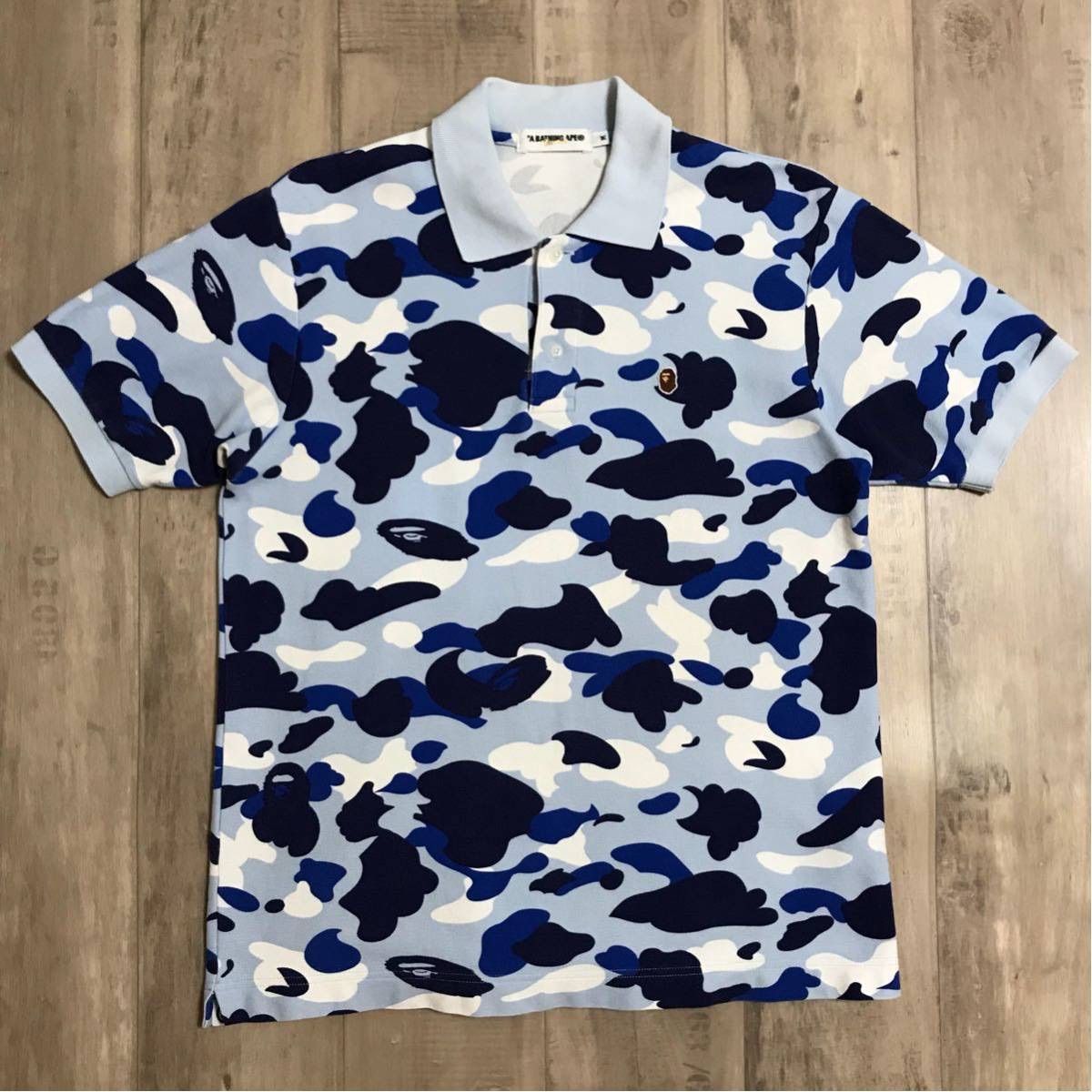 名古屋限定 ポロシャツ BAPE camo ape ベイプ エイプ 迷彩 - メルカリ