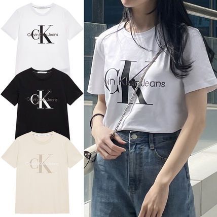 【CALVIN KLEIN】◆ストレートフィット モノグラム ロゴ半袖T◆