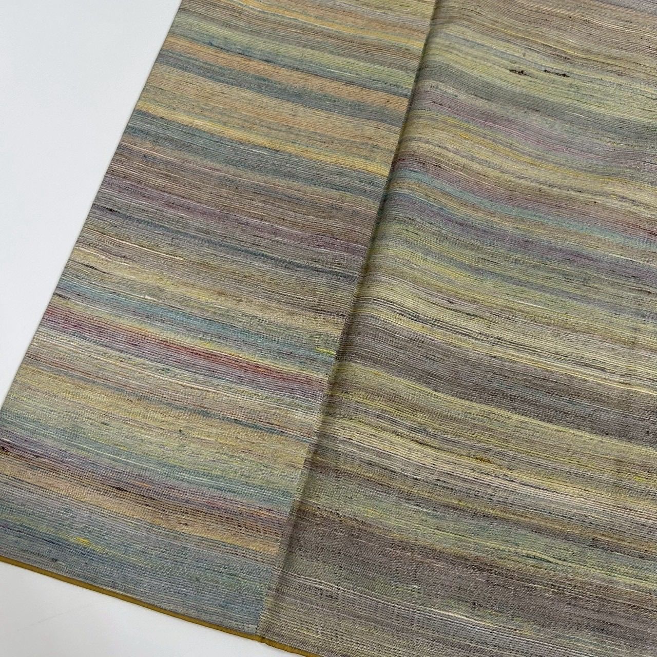 紅花染め 紬 正絹 美しい色味 袷 着物 MK-303