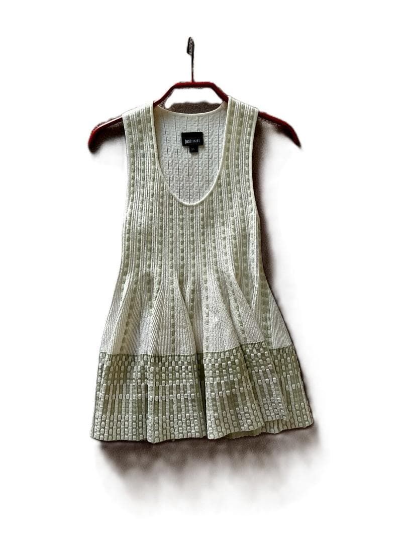 Justcavalli ジャストカヴァリ ニットチュニック ノースリーブ XS