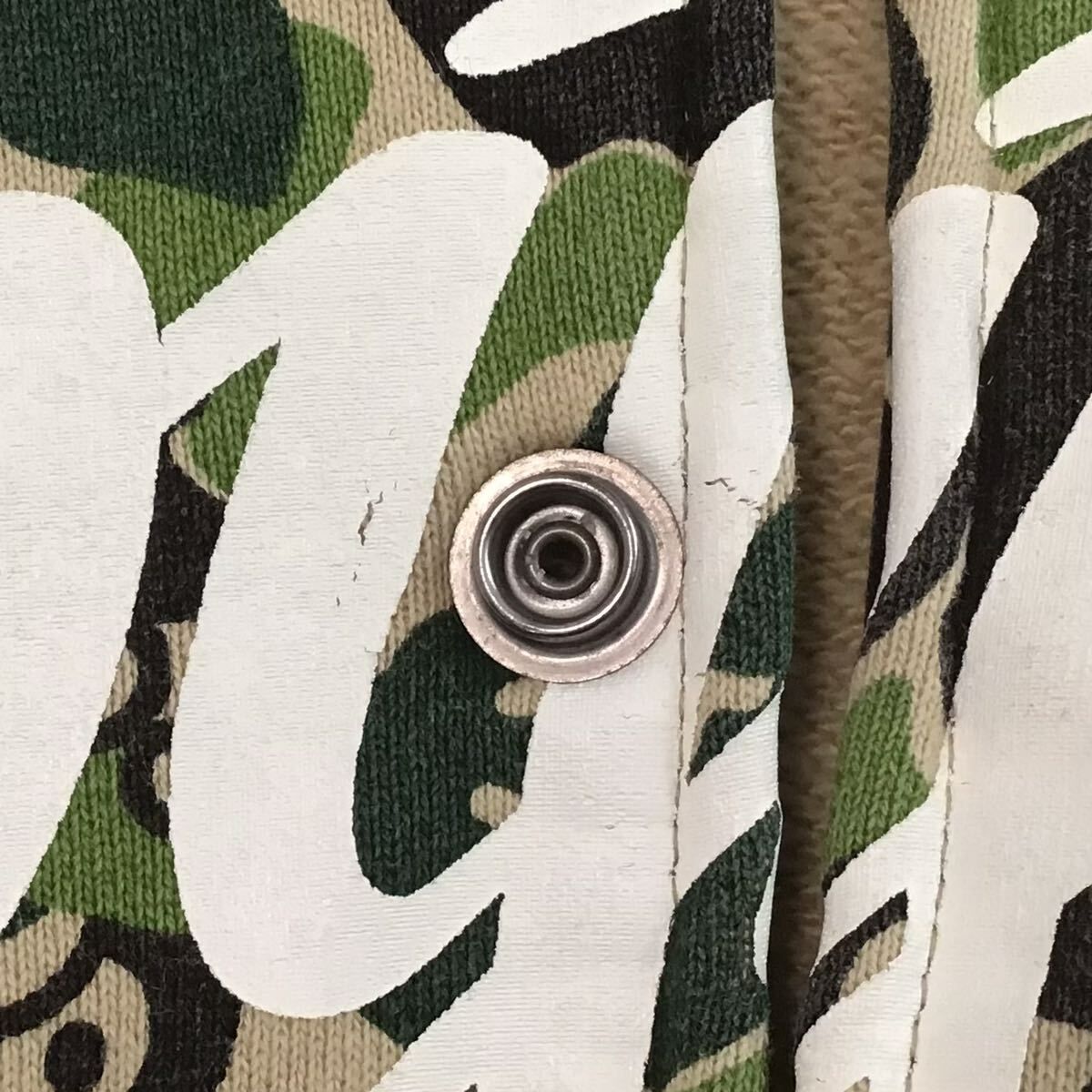 MILO ABC camo green スウェット スタジャン Mサイズ a bathing ape 