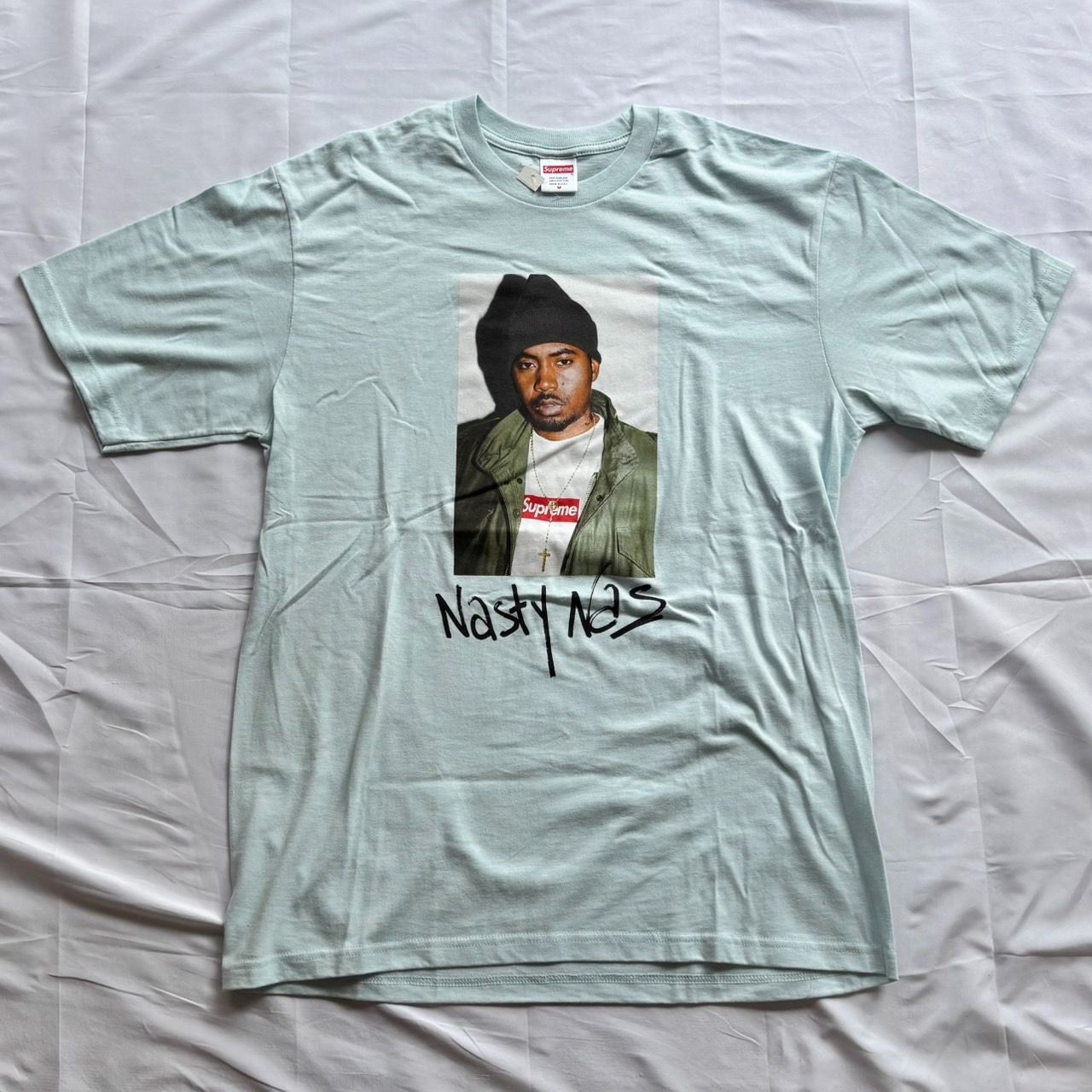 17aw Supreme Nas Tee Pale Blue Mサイズ シュプリーム ナズ 17aw Supreme Nas Tee Pale Blue Mサイズ シュプリーム ナズ