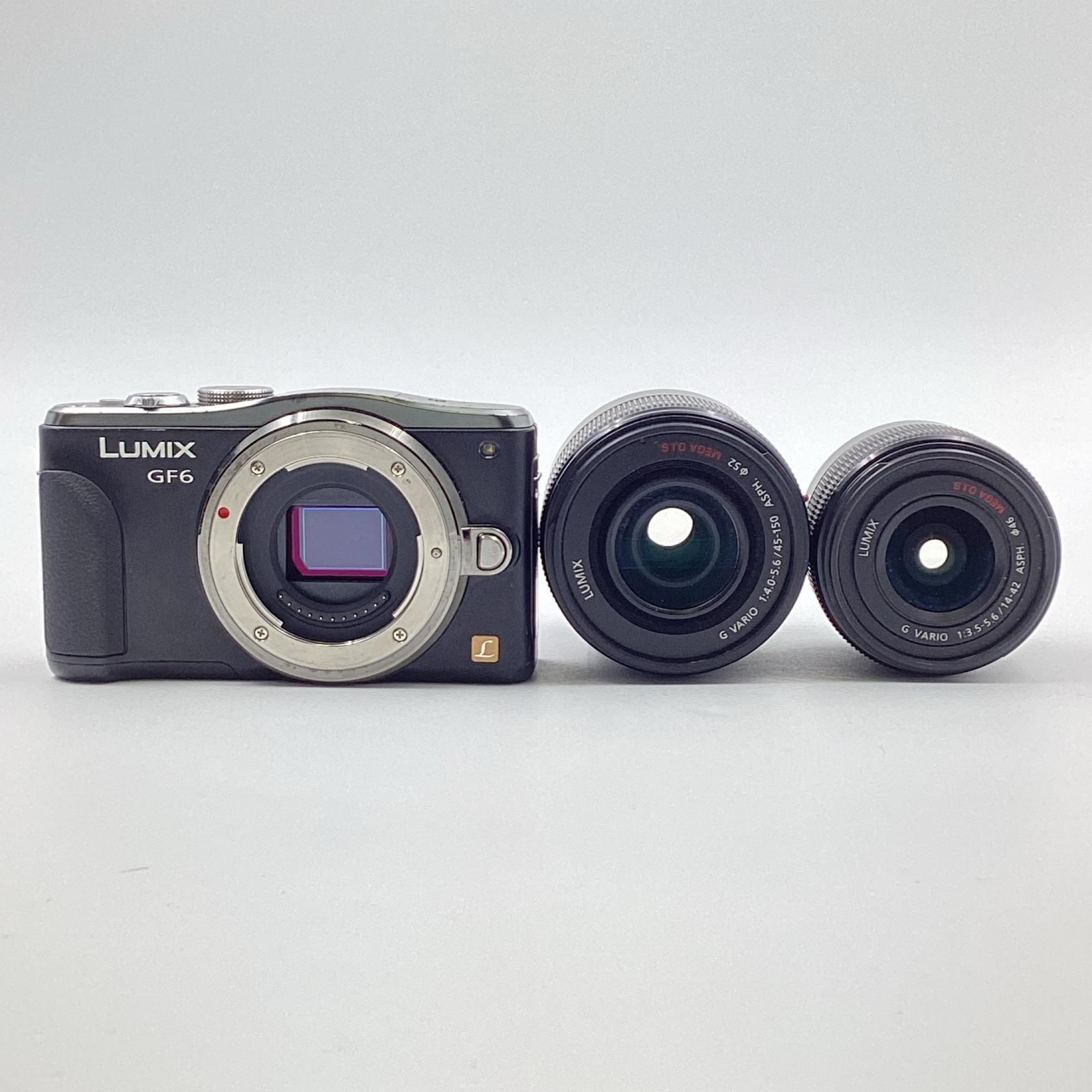 Panasonic LUMIX DMC-GF6W-K 及び アクセサリー他 Panasonic デジタル一眼 LUMIX DMC-GF6W-K ダブルズームレンズキット