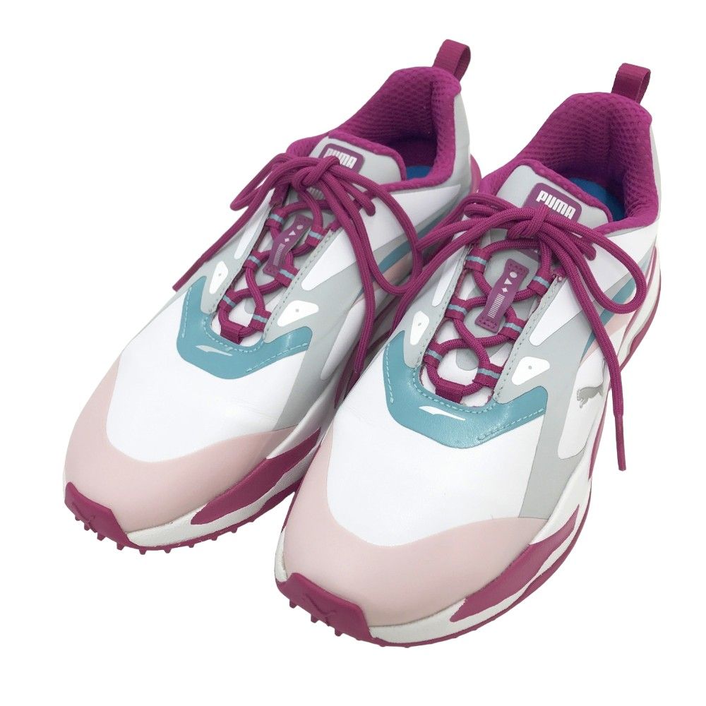 ECCO - coco 中古 エコー ecco ゴルフシューズ 36 23cm オフホワイト ピンク biom スパイクレス 紐タイプ [10820359044] 中古 エコー ecco ゴルフシューズ 36 23 オフホワイト ピンク