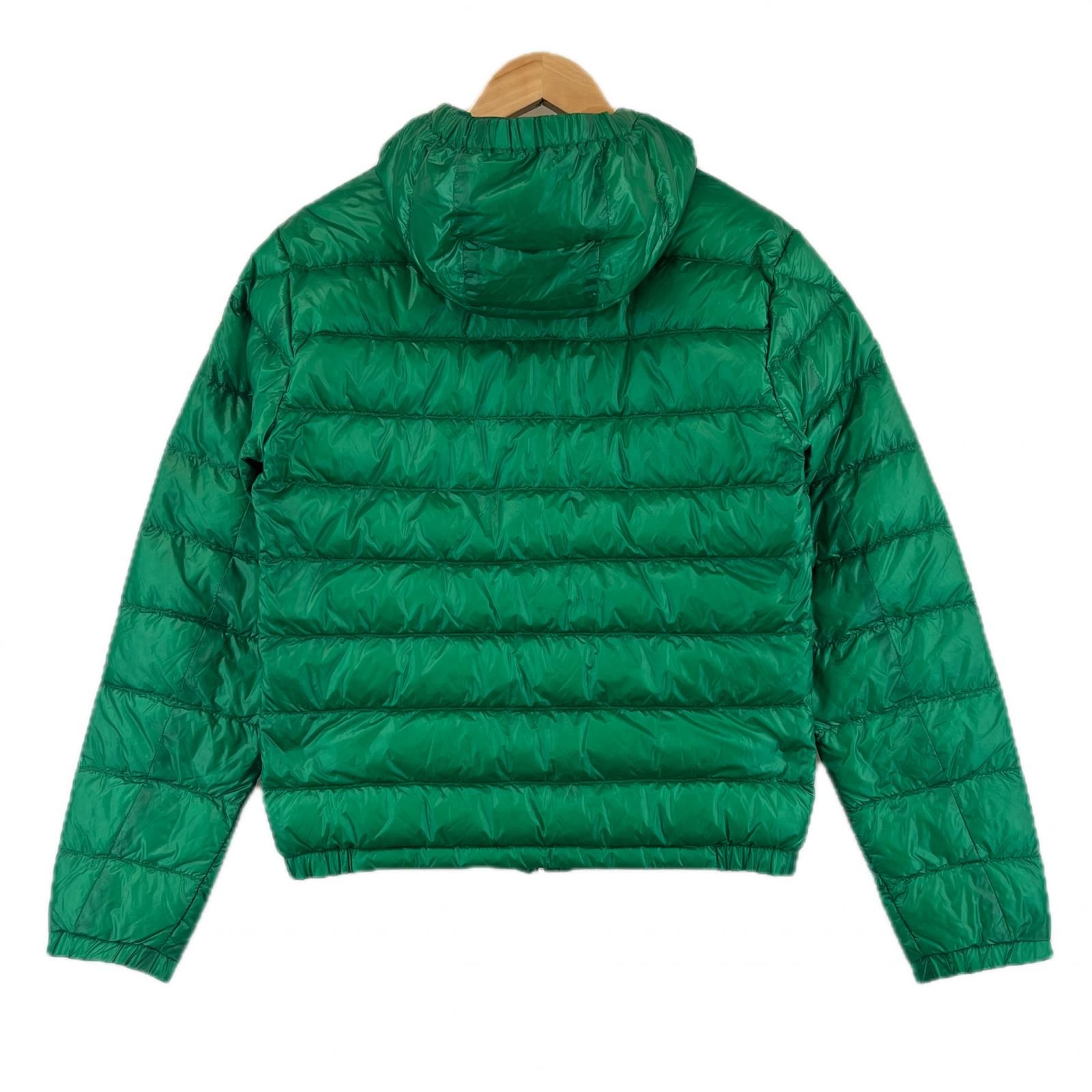 美品△MONCLER モンクレール フード ロゴワッペン付き 軽量