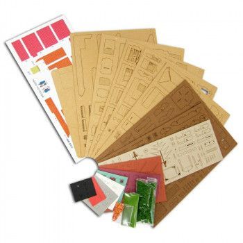 スタジオジブリ作品シリーズ 思い出のマーニー S MIX 大岩家 MK07-18 ジオラマ ペーパークラフト ミニチュアアート アート インテリア キット