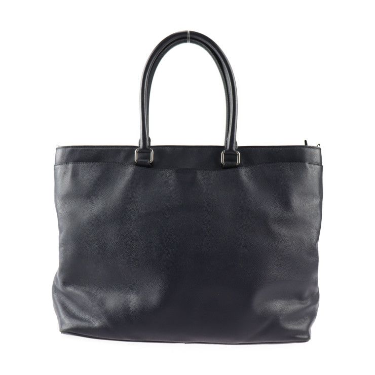 COACH コーチ トートバッグ F68944 レザー ネイビー系 シルバー