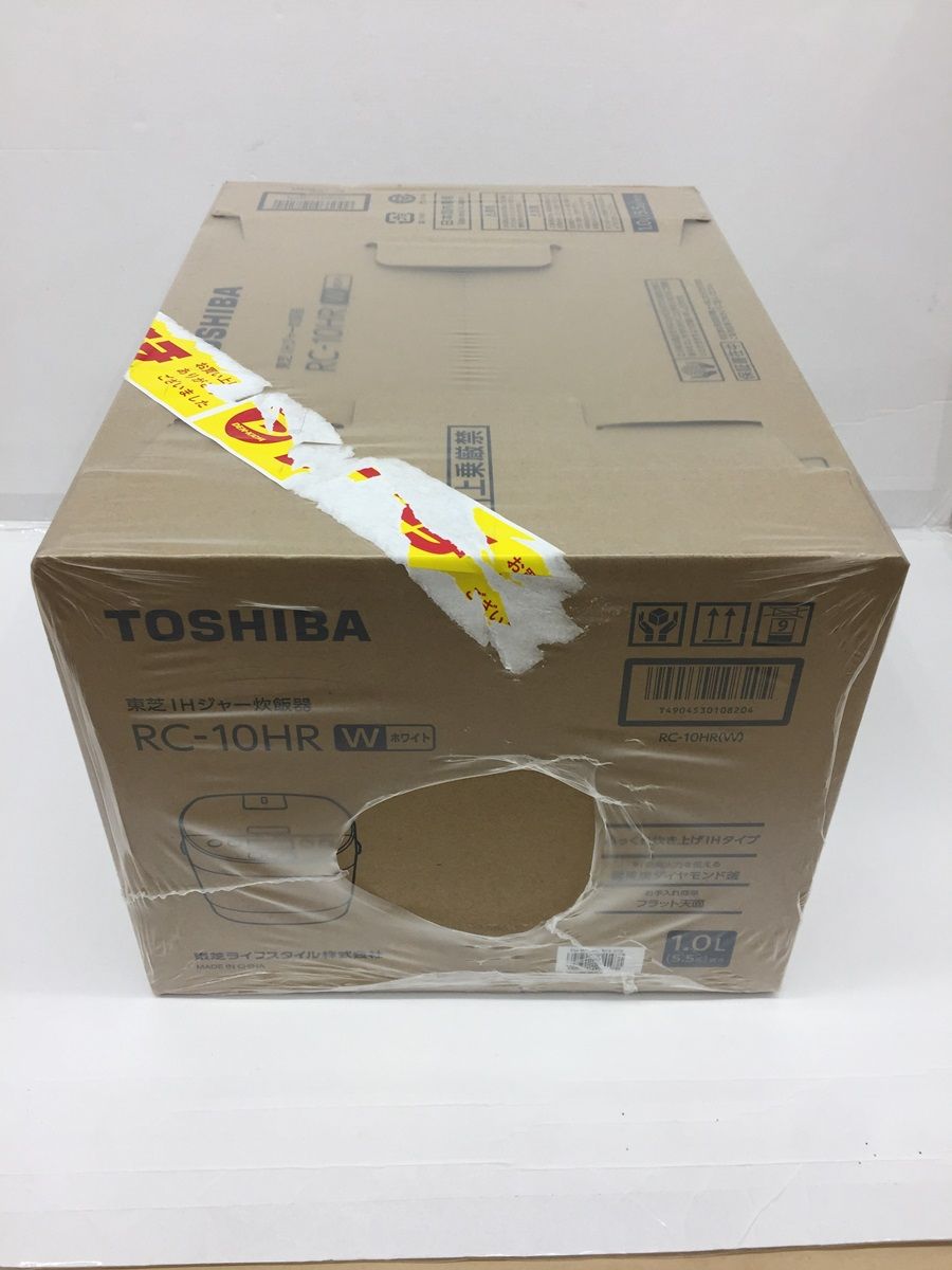 TOSHIBA 炊飯器 ホワイト RC-10HR-W [5.5合 IH] - 炊飯器・餅つき機