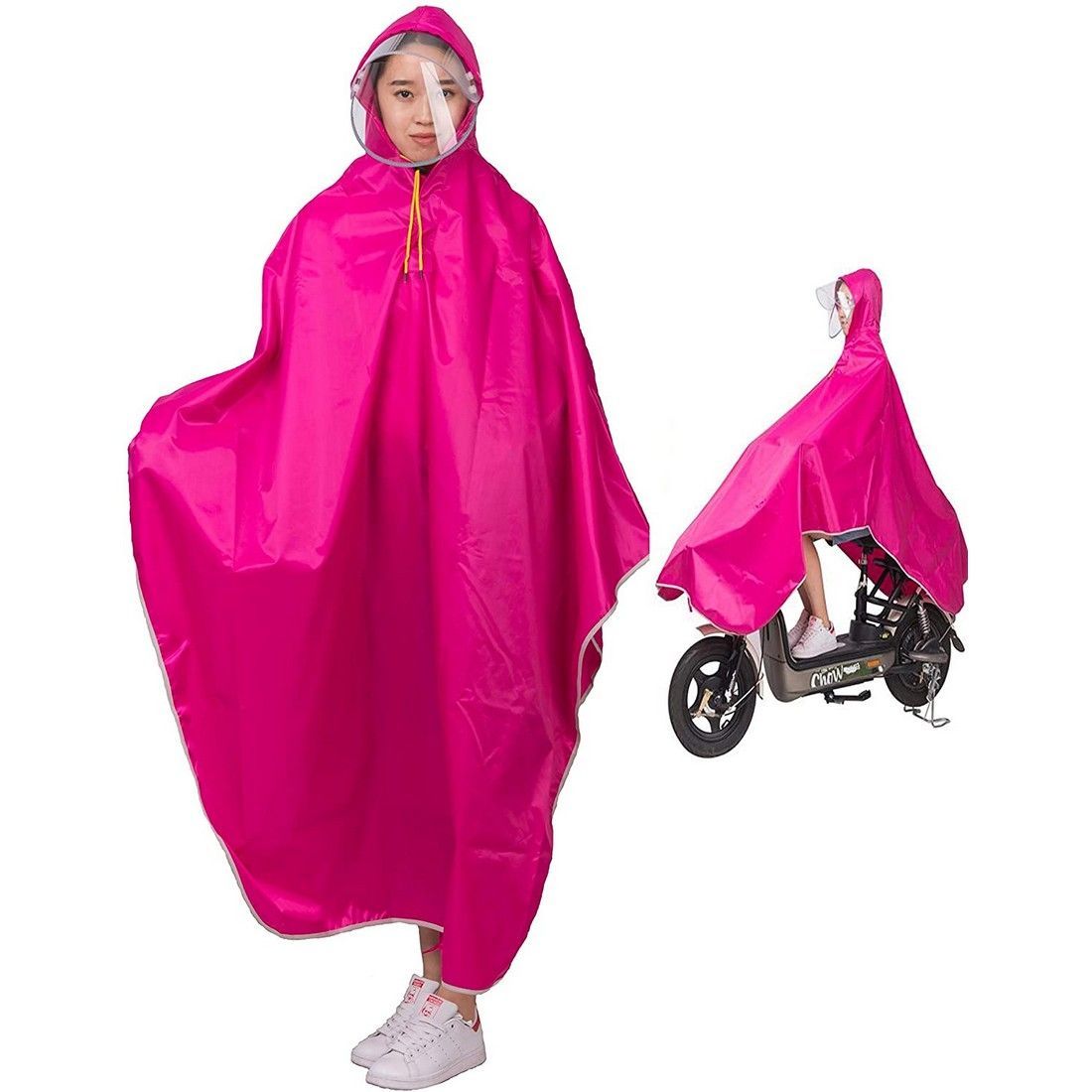 レインコート サイクルレインコート 男女兼用 収納袋付き 全6色