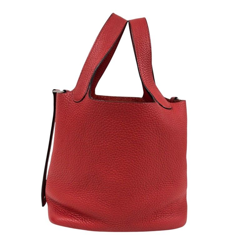 エルメス HERMES ピコタンロックPM X刻 ルージュトマト シルバー